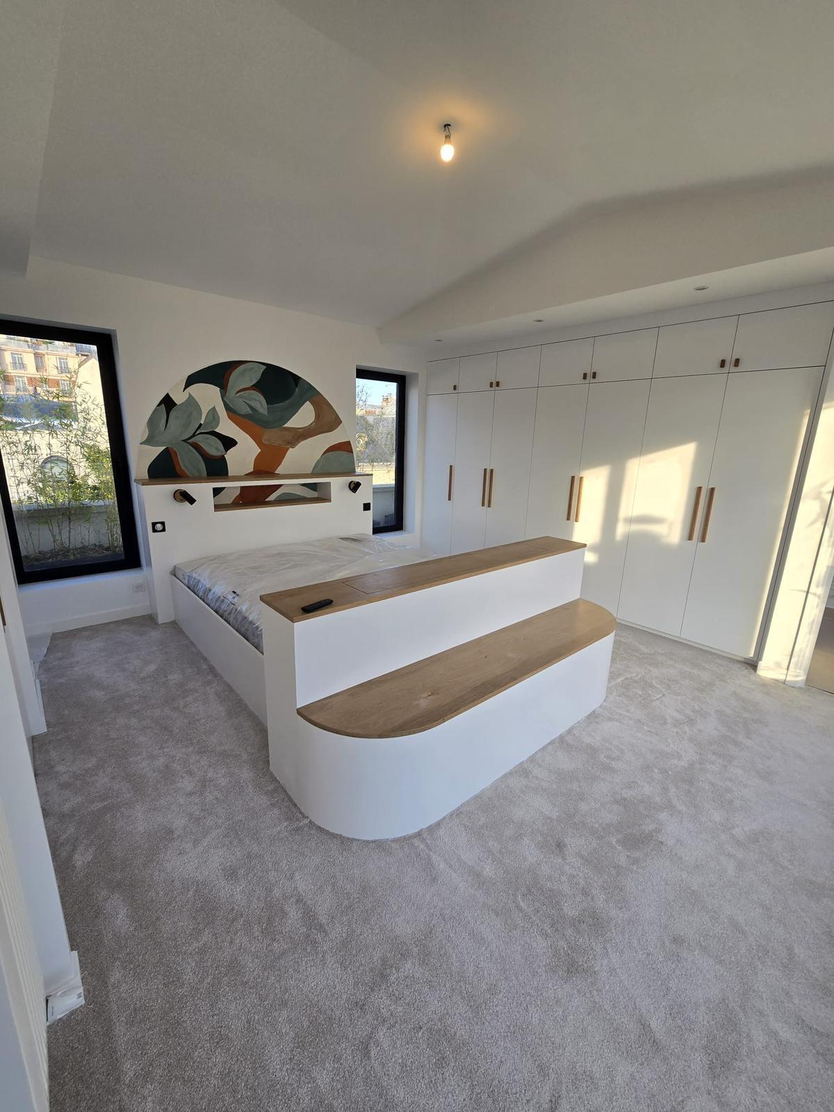 Suite parentale sur mesure avec dressing intégré — Suite parentale à Neuilly-sur-Seine